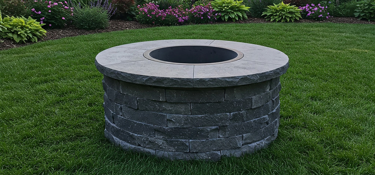 Gas fire pit, no fire