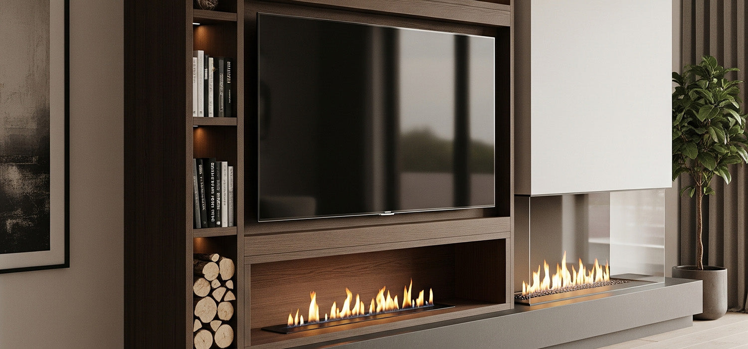 Media Wall Box with Media Wall Fire