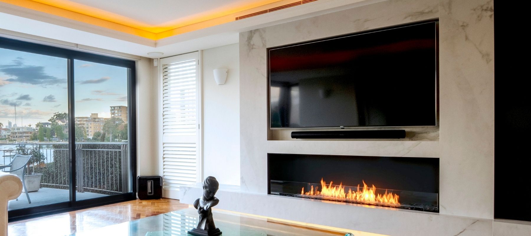 Installing a TV above Bioethanol Fire