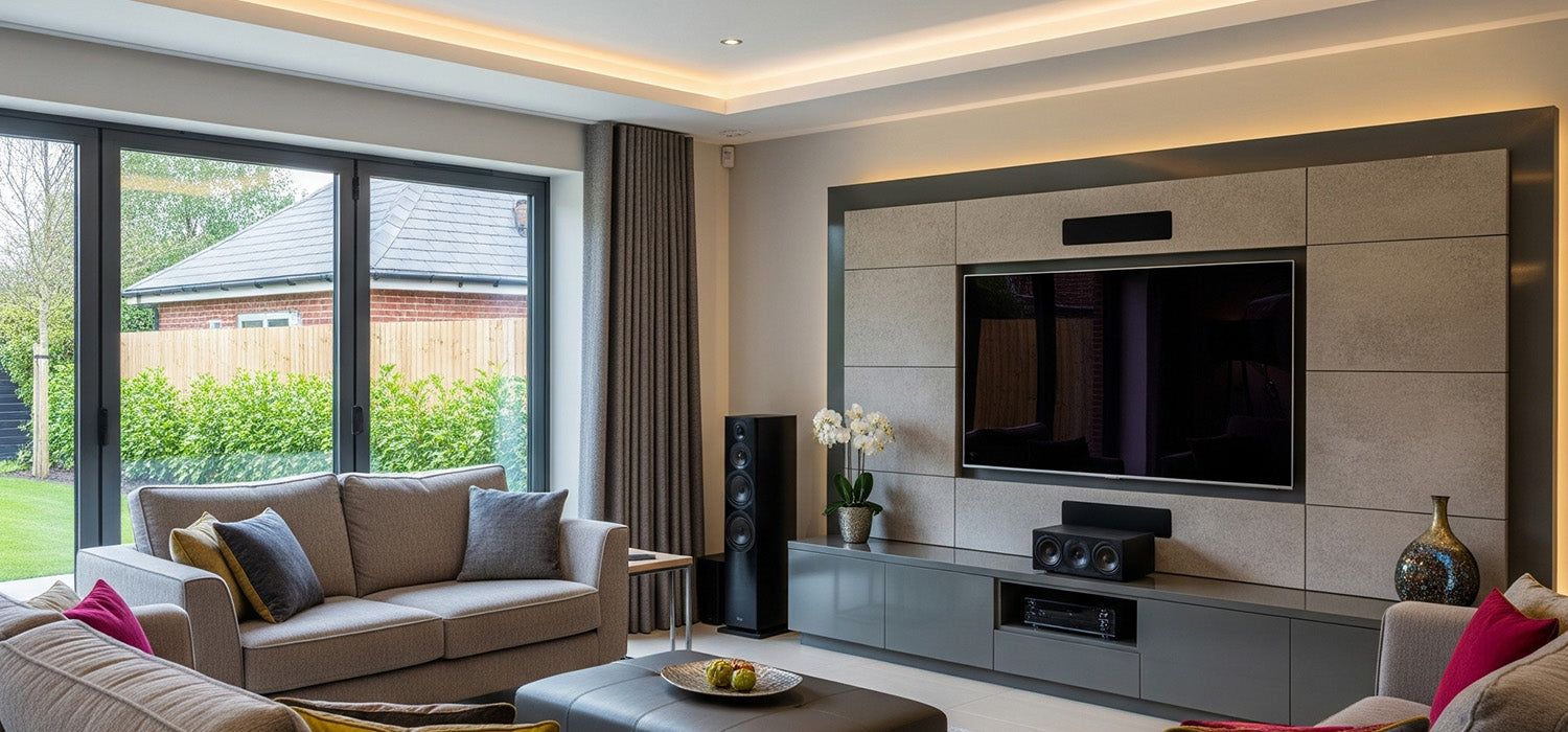 media wall building in a uk home