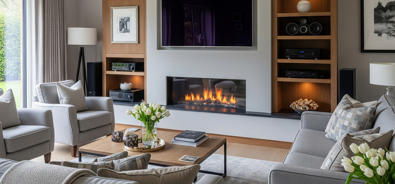 media wall fire in uk setup