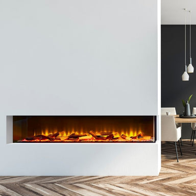 Acantha Aspire 150 Media Wall Fire Insert Corner