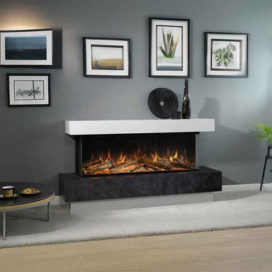 Aura Fires Shenstone 1250 Floor Standing Suite Lifestyle Image