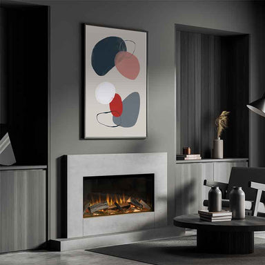 Aura Kinver 850 SL Electric Media Wall Fire Lifestyle Image