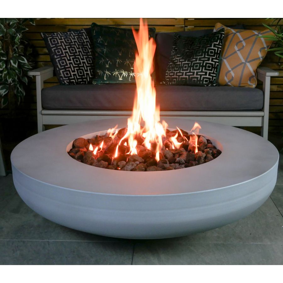 Brightstar Fires Lunar Round Gas Fire Pit Table