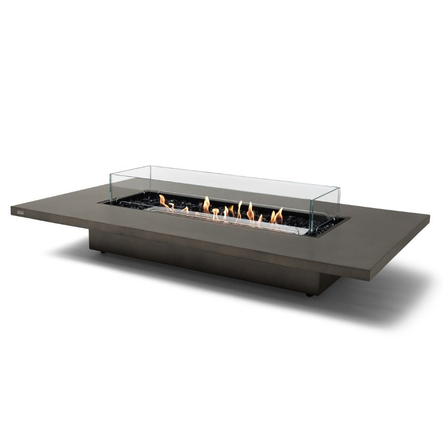 EcoSmart Fire Daiquiri 70 Firetable Natural Stainless Steel Burner