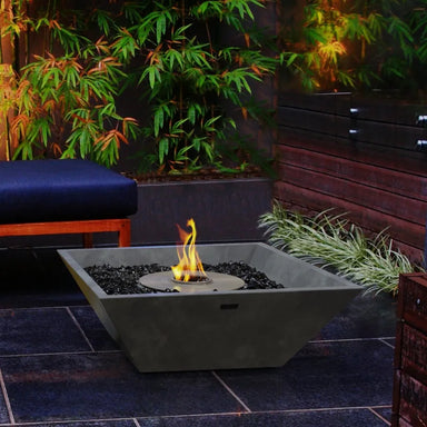 EcoSmart Fire Nova 600 Natural On Patio Closeup
