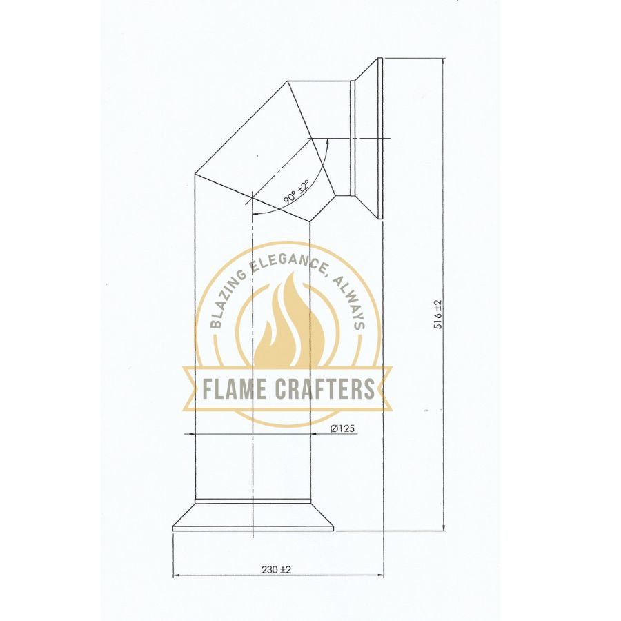 Flametek Reo Electric Stove Decorative Flue Dimensions