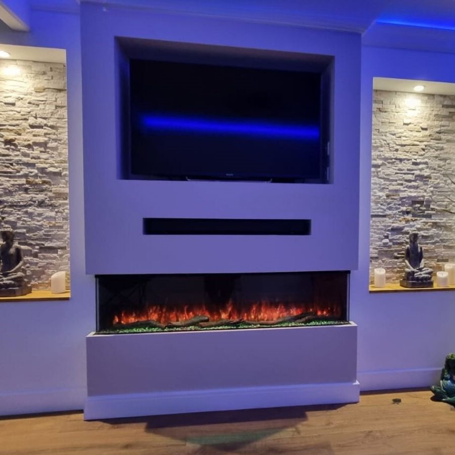 Melbury Luvelle 1300 Fire Set In Media Wall