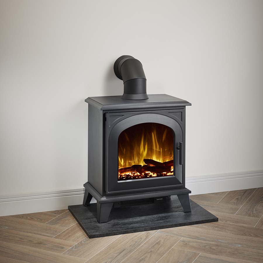 OER Firetti Ravena Electric Stove 45 Degree Angle