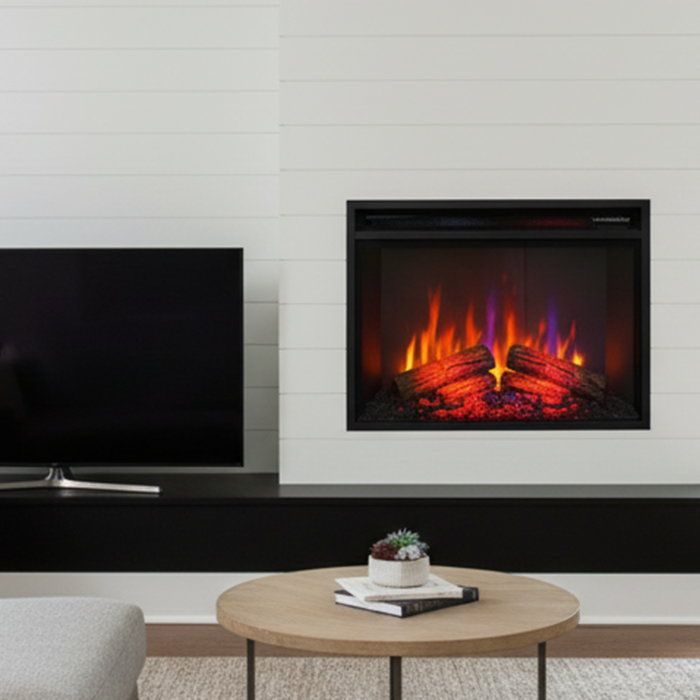 Electric Fireplace in a Room