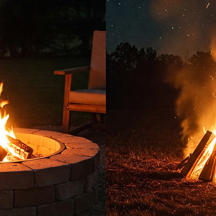Fire pit versus bonfire