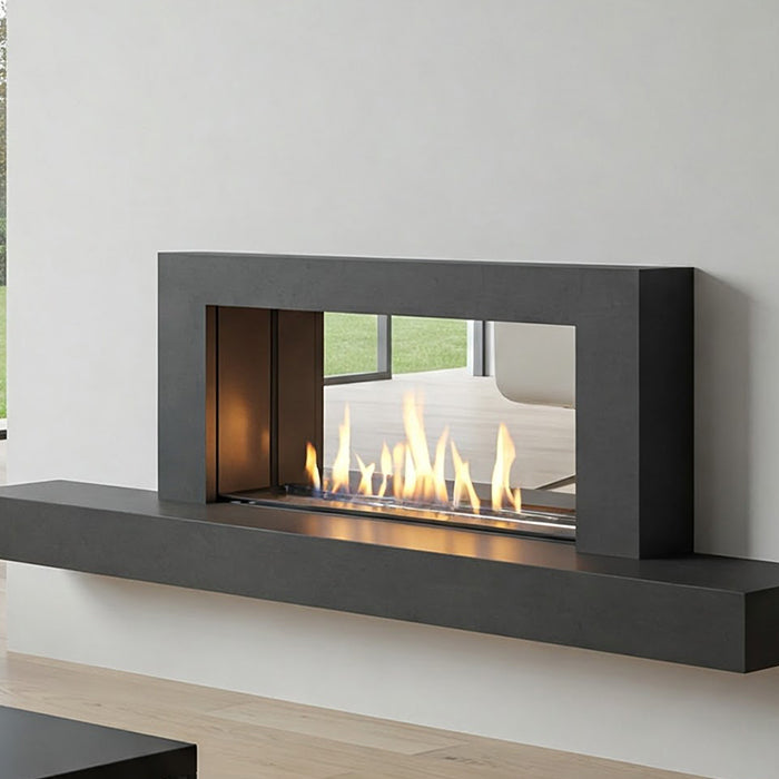 Modern bioethanol fireplace design