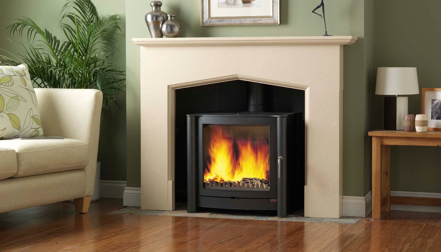 Putting a log burner out with water