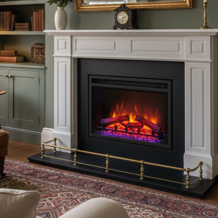 electric fireplace in a UK Home