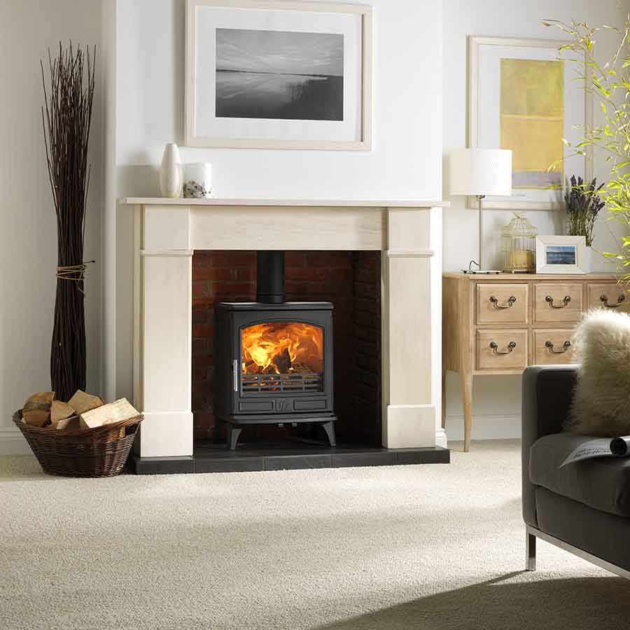 ACR Ashdale 7kW Multifuel Cast Iron Stove Lifestyle Image Wide