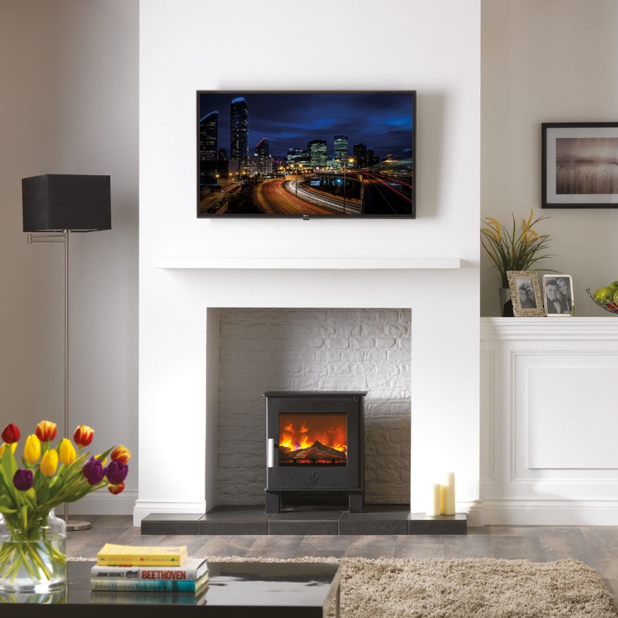 ACR Malvern 2Kw Electric Stove Set In Chimney Breast