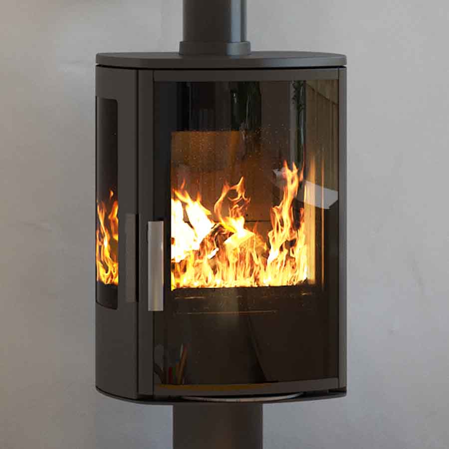 ACR Neo XP 5kW Wood-Burning Stove Window Shot