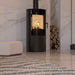ACR Osprey eVe - 5kW Wood-Burning Stove with Log Store Close