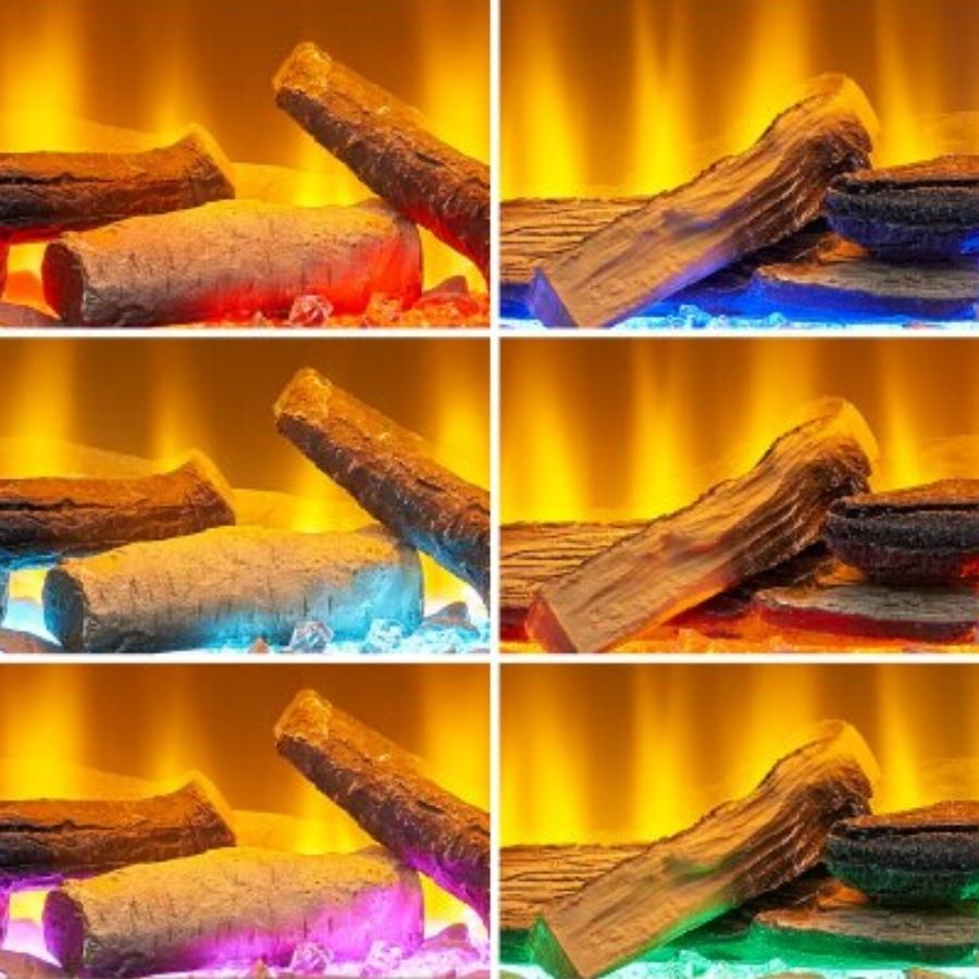 Acantha Matrix white oak media wall Firebed Colours