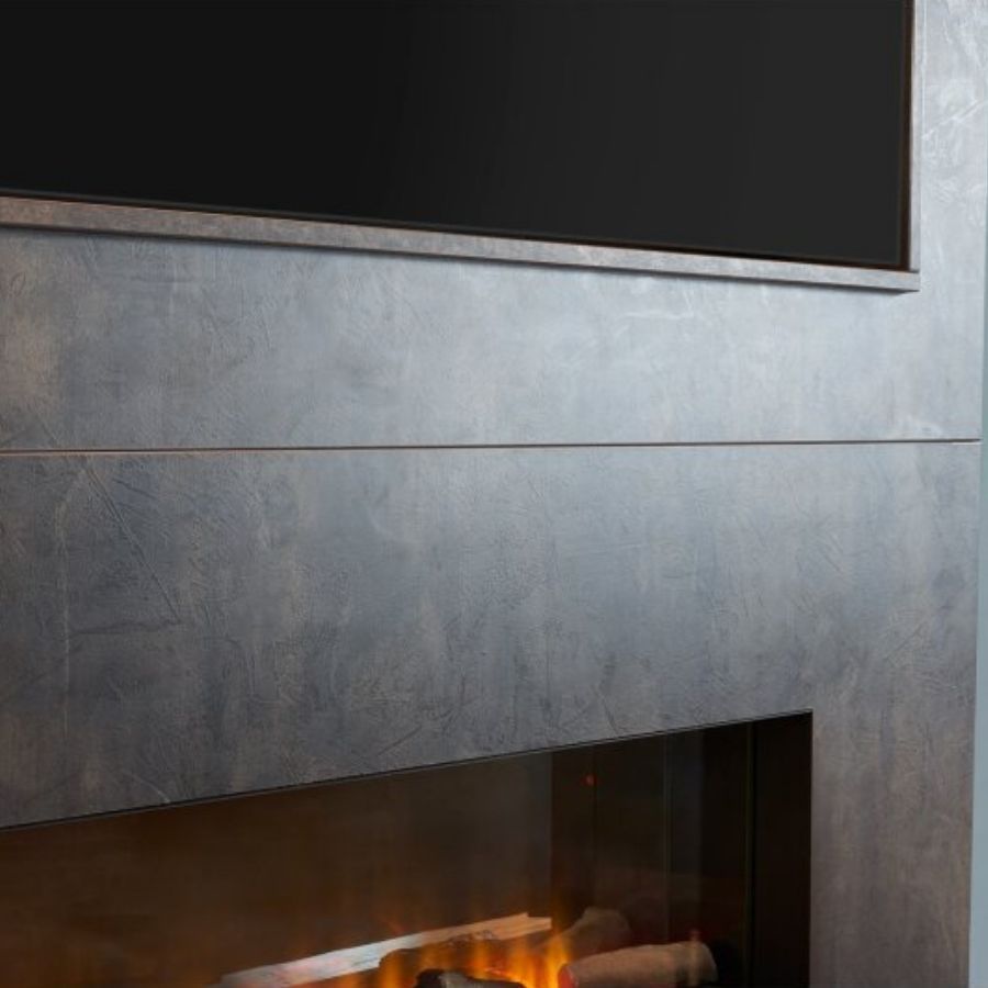 Acantha Nexus Bronze Media Wall Bottom Detail