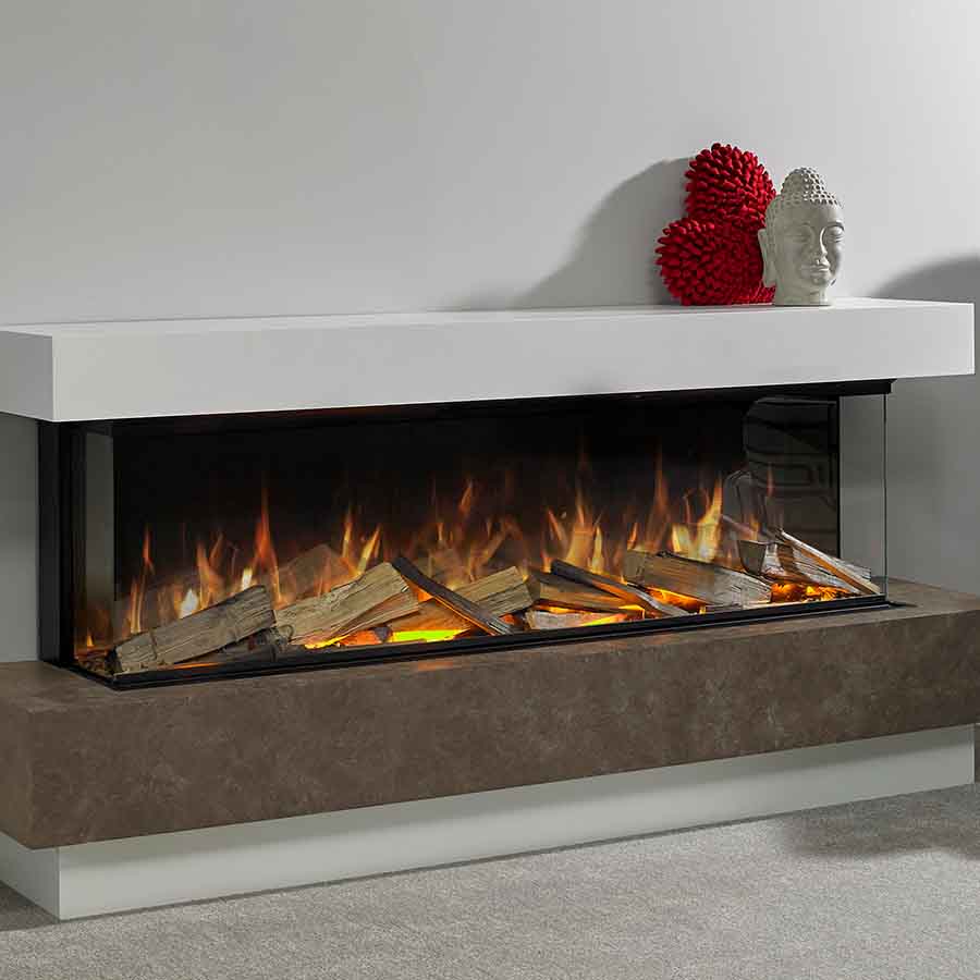 Aura Fires Clifton 1000 Floor Standing Suite Close Up