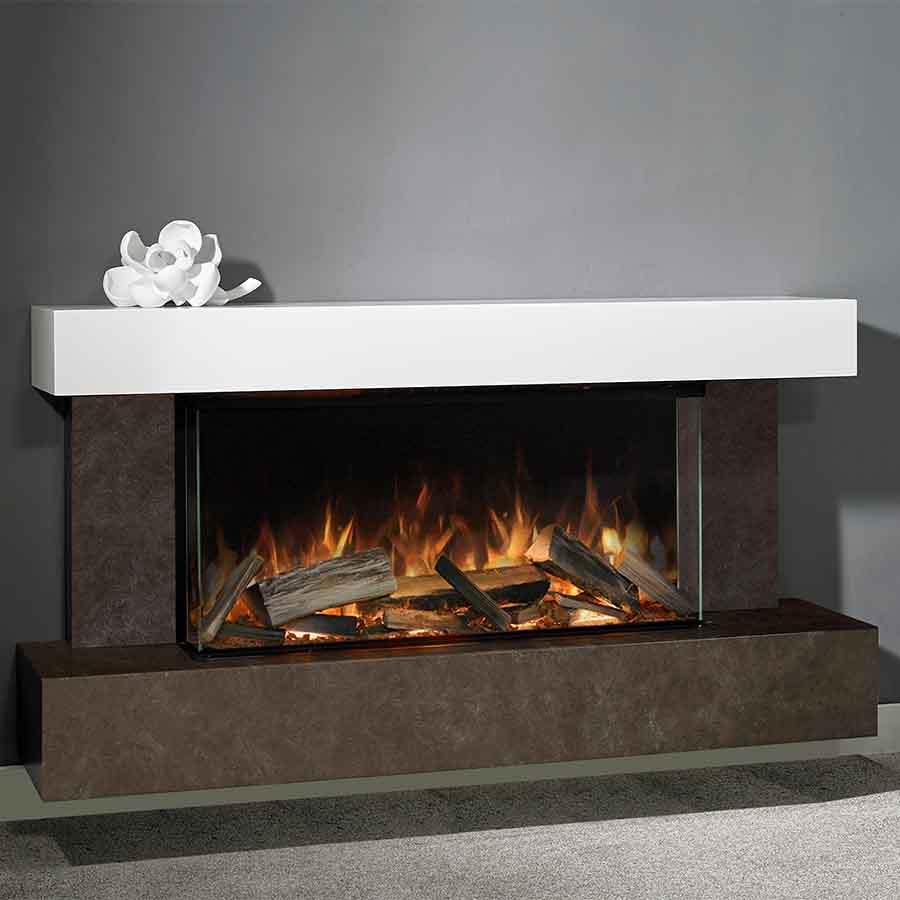 Aura Fires Elmdon 850 Wall Mounted Close Up