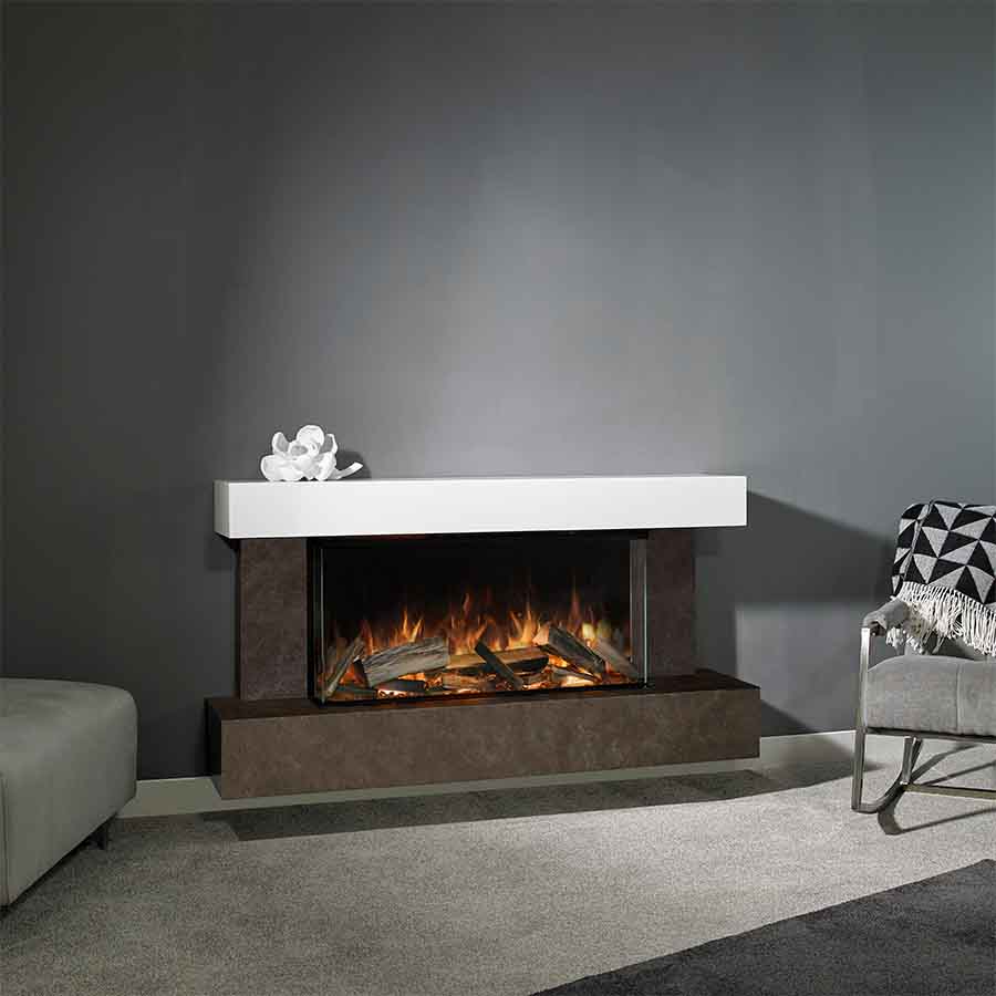 Aura Fires Elmdon 850 Wall Mounted Suite