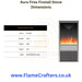 Aura Fires Finstall Electric Stove Dimensions