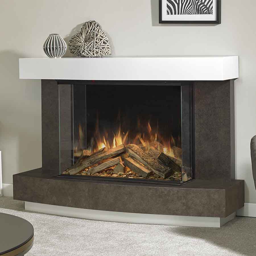 Aura Fires Hanbury 800 Floor Standing Suite Close Up