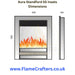 Aura Fires Stanford SS Media Wall Fire Inset  Dimensions