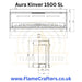 Aura Kinver 1500 SL Dimensions