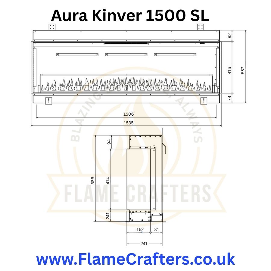 Aura Kinver 1500 SL Dimensions