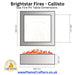 Brightstar Callisto Fire Pit Table Dimensions