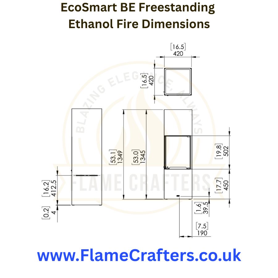 EcoSmart BE Freestanding Ethanol Fire