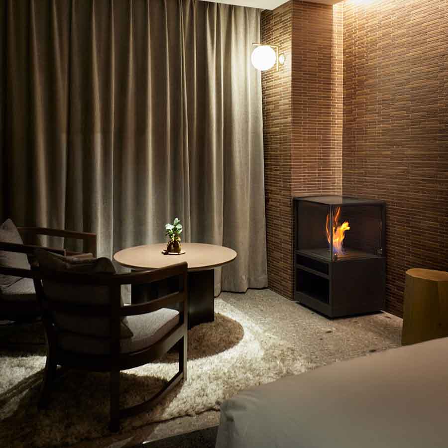 EcoSmart BK5 Ethanol Burner Indoor inside a room