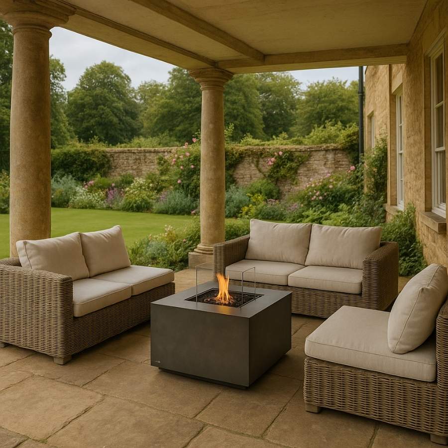 EcoSmart Chaser 38 Gas Fire Pit Table – Sleek, Contemporary Fire Feature