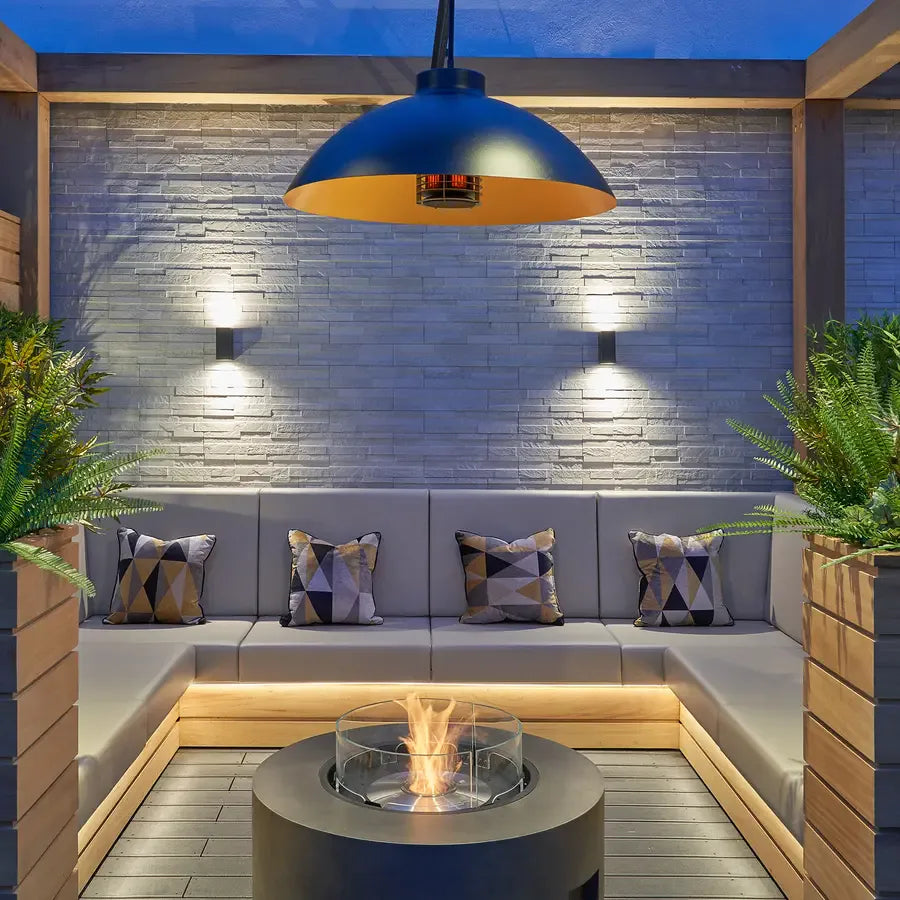 EcoSmart Fire Ark 40 BioEthanol Firepit Table Nested Seating Area