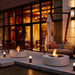 EcoSmart Fire Ark 40 BioEthanol Firepit Table Outdoor Beside The Water