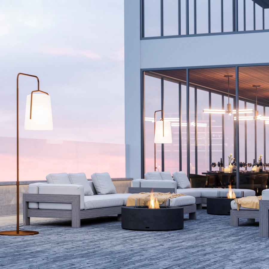 EcoSmart Fire Ark 40 BioEthanol Firepit Table Outdoor Pent house