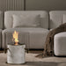 EcoSmart Fire Pillar 3L - Italian Carrara White Marble Finish - Close View