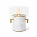 EcoSmart Fire Pillar 3L Italian Carrara White Marble Finish With Stainless Steel Burner