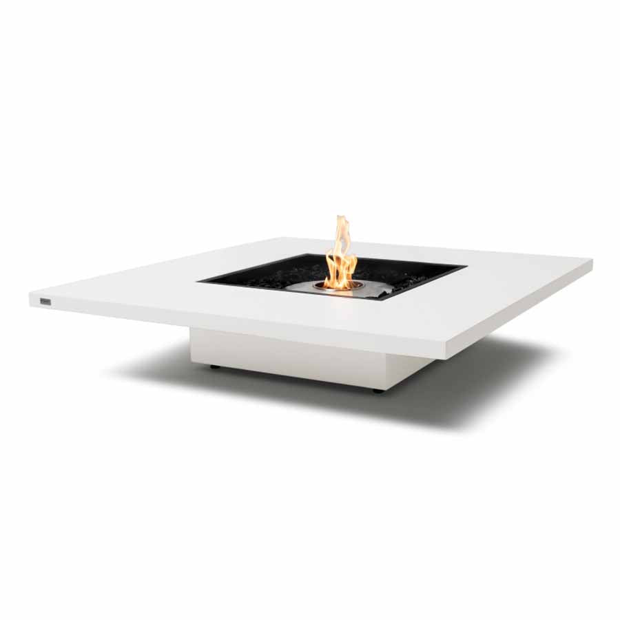 EcoSmart Fire Vertigo 50 Bioethanol Firepit table - Bone Finish