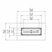 EcoSmart Fire Wharf 65 Length Width Dimensions