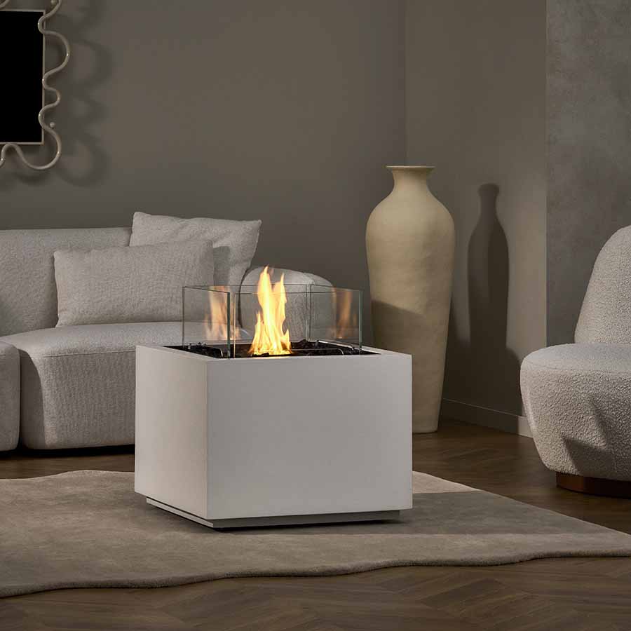 EcoSmart Sidecar24 Bioethanol Bone Indoor Lounge Close