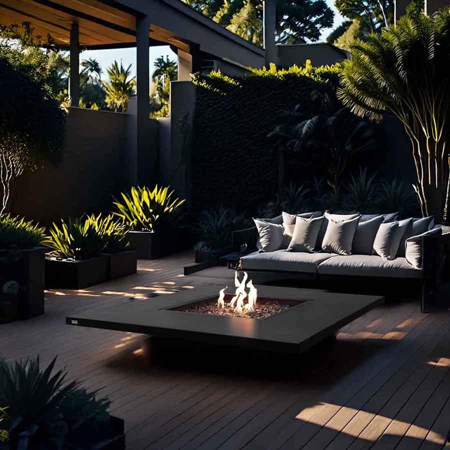 EcoSmart Vertigo50VL Gas Graphite Outdoor Patio