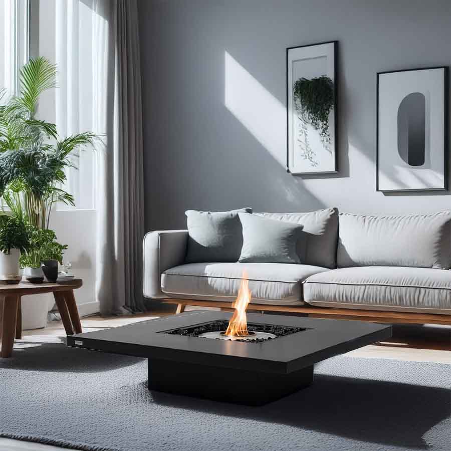 EcoSmart Vertigo 40 bioethanol Natural Indoor Setup