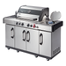 Enders KansasII Pro 4 Gas Barbecue Side Burner Open