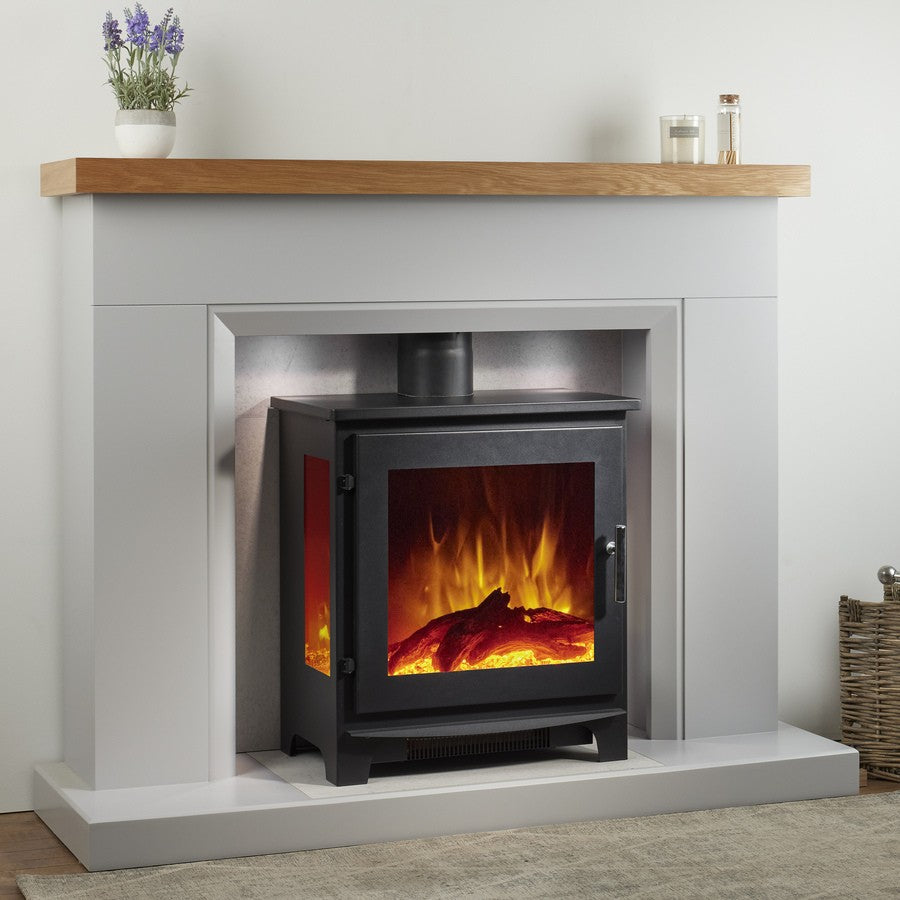 Electric Fire Flame Look Heater Electric Fireplace Heater Lenoxx