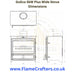 GoEco 5kW Plus Wide Stove Dimensions